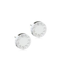 orhangen_titan_blomdahl_7330981560075_15-1491-01 أقراط دائرية من الفضة مزينة بكريستالات شفافة لامعة، تتميز بتصميم أنيق وعصري للأناقة اليومية.