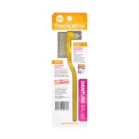 202205_فرشاة أسنان_أصفر__B_540x فرشاة الأسنان الصناعية Pearlie White بمقبض أصفر وشعيرات مزدوجة الحركة لتنظيف الأسنان الصناعية والأجهزة الفموية بشكل فعال.