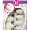6012_eur Depend nail kit featuring 24 oval design nails with pink glue for a perfect fit, ideal for at-home manicures and nail art.