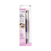 9040-Eyebrow-Duo-Brush Depend Duo Brush for Eyebrows featuring a dual-ended design with a spoolie and angled brush for precise eyebrow makeup application.