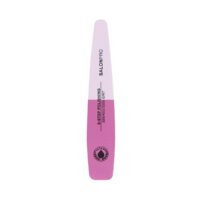 92015-3-Step-Polishing SalonPro 3-step polishing nail file with pink and white design, ideal for achieving smooth and polished nails.