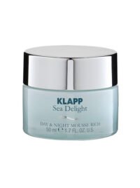 007 KLAPP Sea Delight Day & Night Mousse Rich cream in a glass jar, 50 ml, designed for hydration and nourishment of the skin.