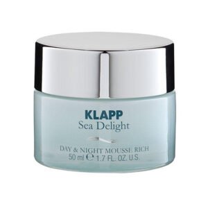 007 KLAPP Sea Delight Day & Night Mousse Rich cream in a glass jar, 50 ml, designed for hydration and nourishment of the skin.