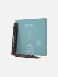 9 لوشن الشعر الفاخر Hair Pro Relive Fortifier Man في علبة مع أداة توزيع، مصمم للعناية بشعر الرجال وتنشيطه.