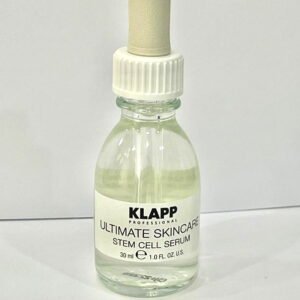ra-pro-copyب KLAPP Professional Ultimate Skincare Stem Cell Serum in a glass dropper bottle, 30ml, designed for rejuvenating skin care.