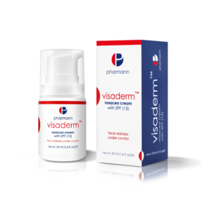 Pharmann_visaderm rosacea cream with SPF 15_innerpack+ outerpack Rosacea Cream for Sensitive Skin | Visaderm™ SPF 15